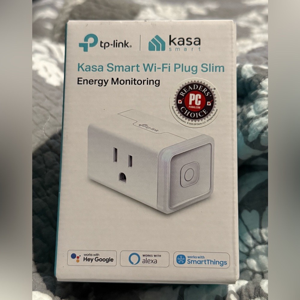 🆕 Kasa Smart Plug Mini Slim with Energy Monitoring, Works with Alexa, Google